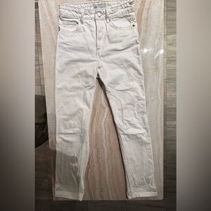 Zara white mom jeans!